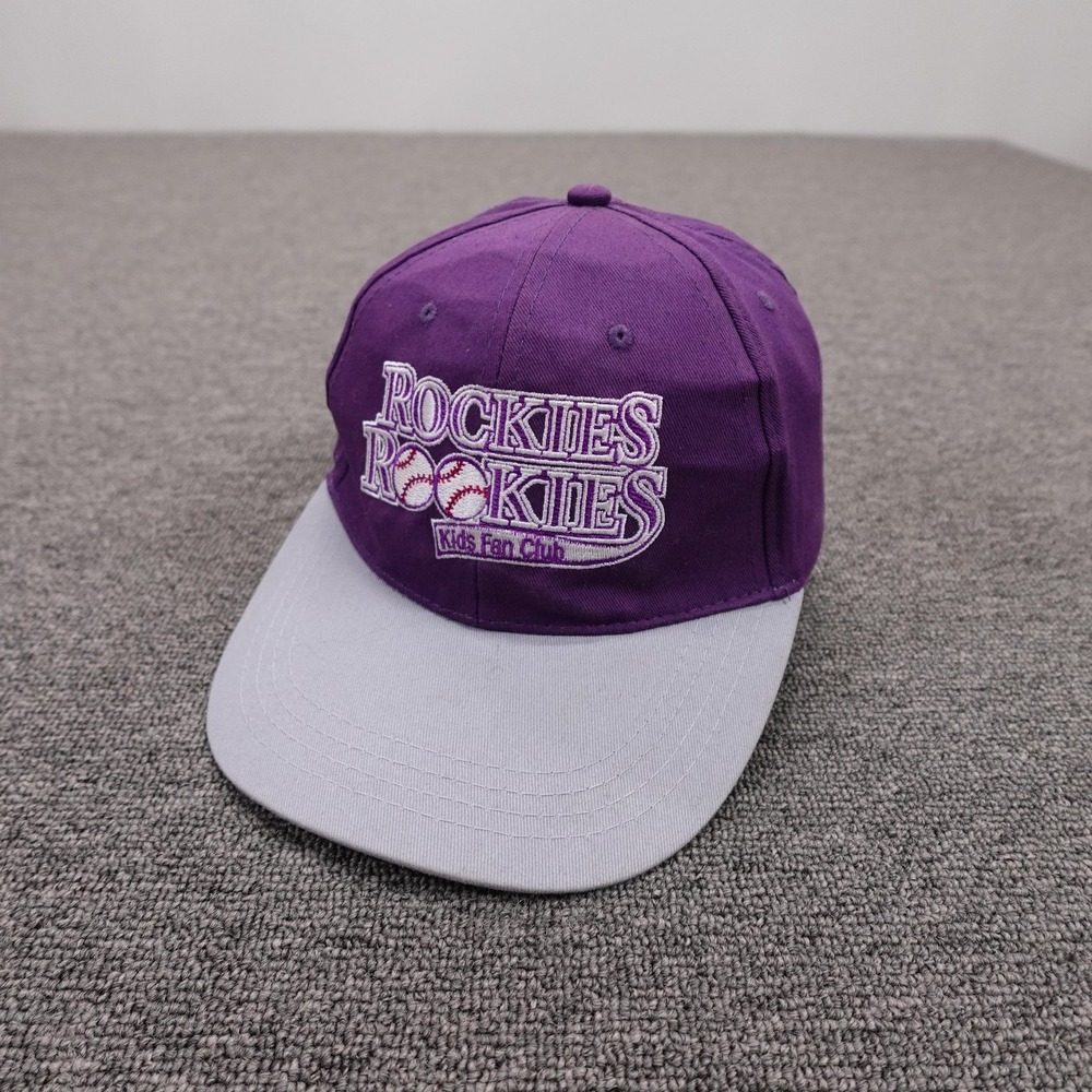Colorado Rockies Hat Cap Snap Back Boys One Size Purple MLB Genuine Merchandise